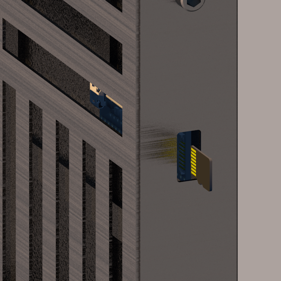 Spøgelsesmaskinen, 64x64 Pixel art display