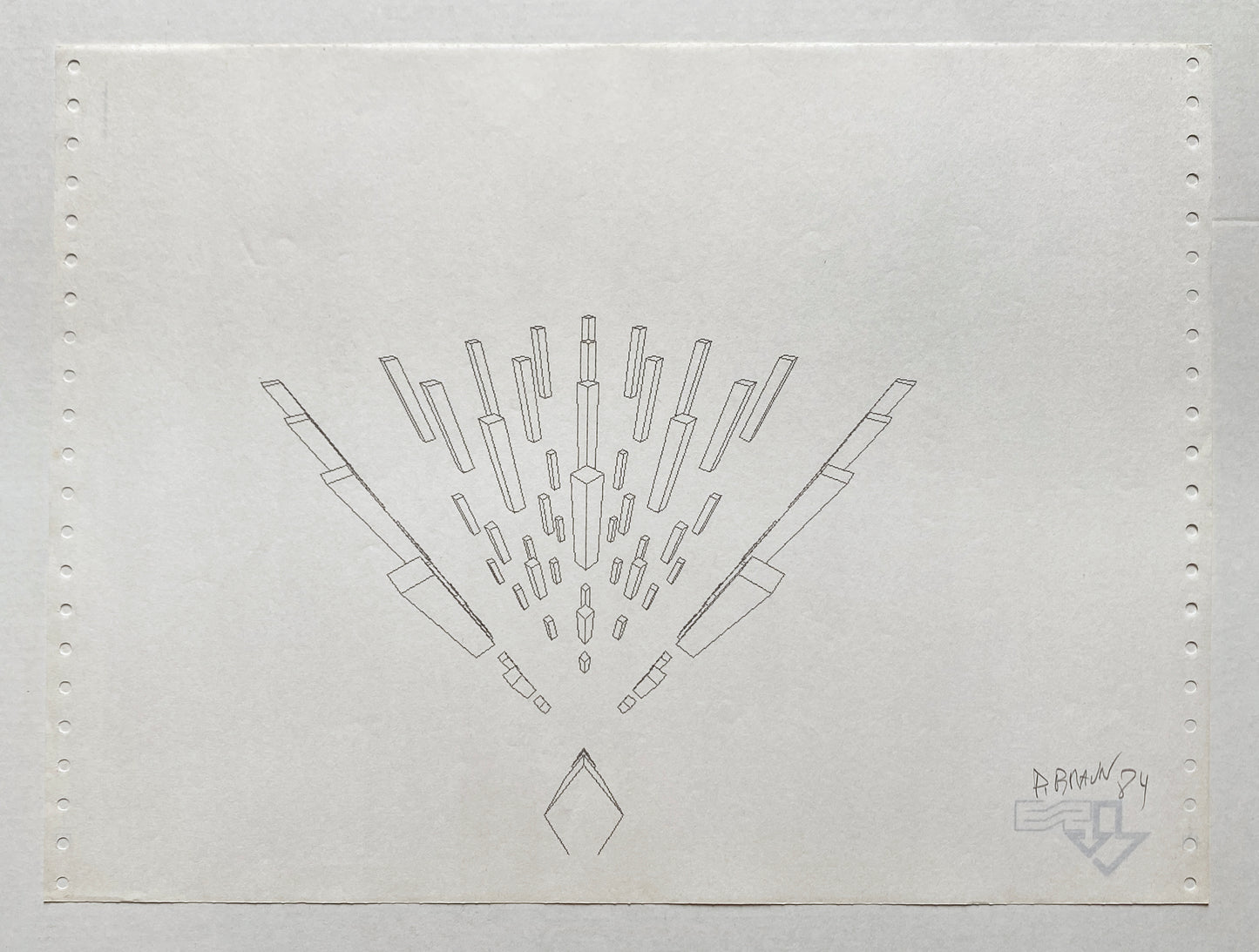 Pierre Braun, Alignements, Printscreen 16, 1984-85